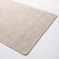 Harman Washable Mat 'Texture' Accent Mat 18"x47" (Linen)