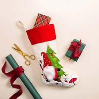 KSP Christmas 'Gnome' Velvet Stocking