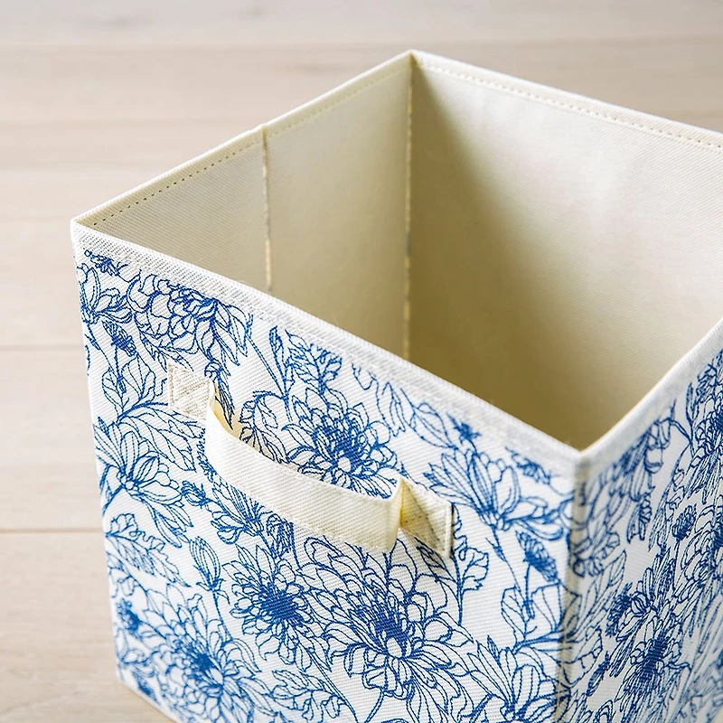 KSP Collapsible 'Dahlia' Non-Woven Storage Bin 10x10x11"