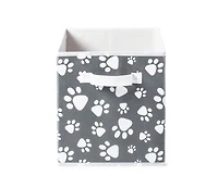 KSP Collapsible 'Paws' Non-Woven Storage Bin 10x10x11"