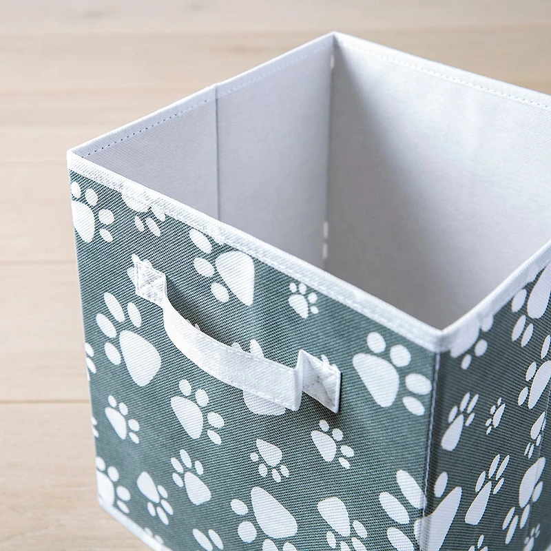 KSP Collapsible 'Paws' Non-Woven Storage Bin 10x10x11"