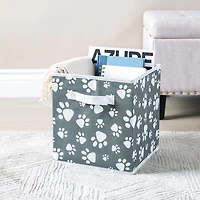 KSP Collapsible 'Paws' Non-Woven Storage Bin 10x10x11"