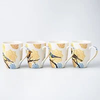 KSP Graphic 'Birds' Mug - Set of 4