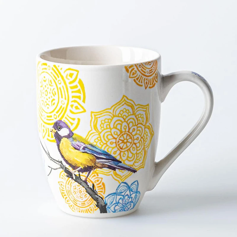 KSP Graphic 'Birds' Mug - Set of 4