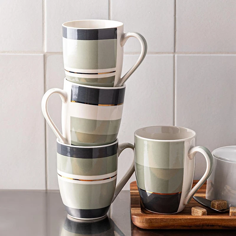 KSP Graphic 'Vista' Mug - Set of 4