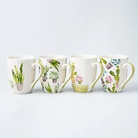 KSP Graphic 'Cactus' Mug - Set of 4
