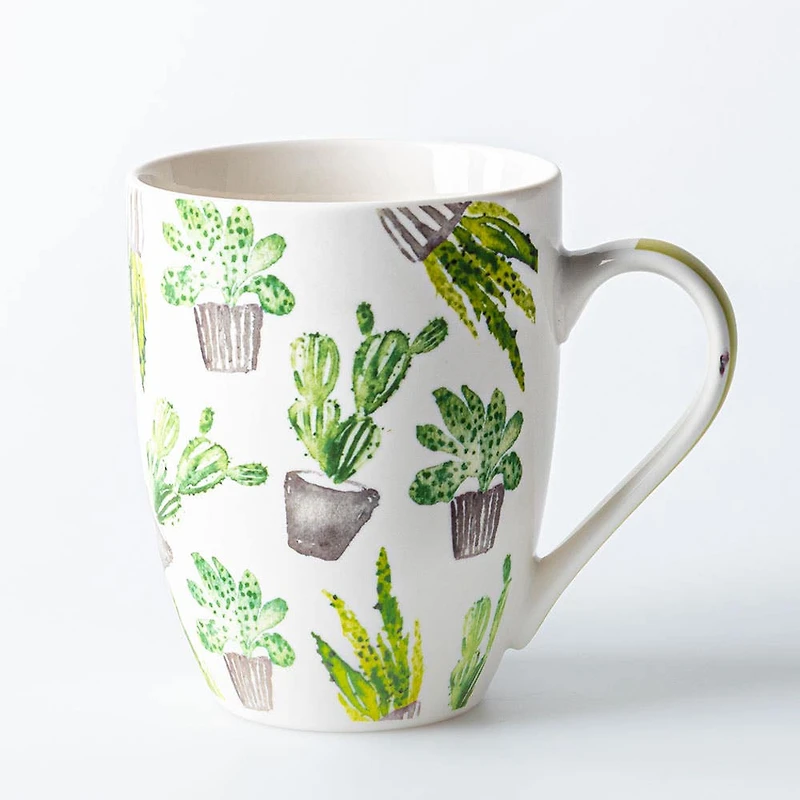 KSP Graphic 'Cactus' Mug - Set of 4