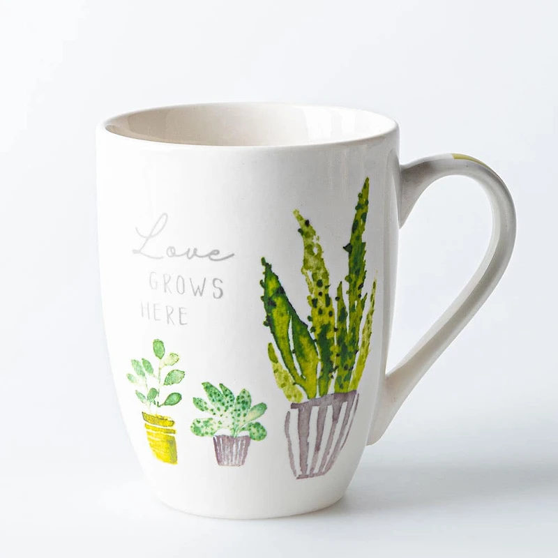 KSP Graphic 'Cactus' Mug - Set of 4