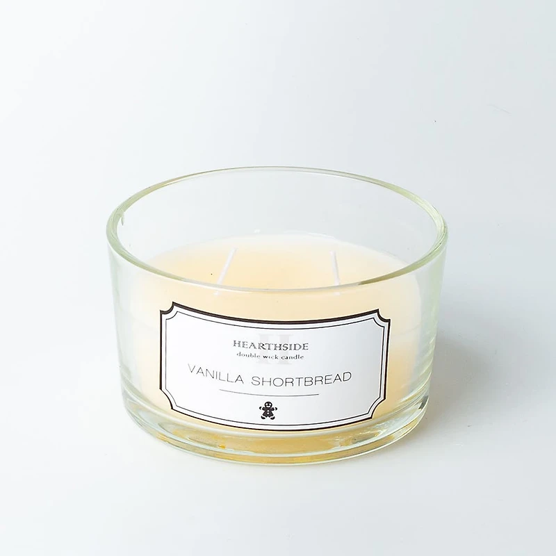 KSP Hearthside 'Vanilla Shortbread' Double Wick Jar Candle 6.3oz
