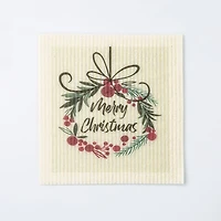 Harman Christmas 'Merry Christmas' Reusable Sponge Cloth