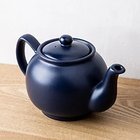 Price & Kensington Matte Stoneware Teapot 6-Cup (Navy Blue)
