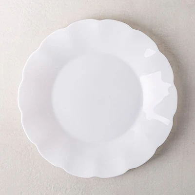 KSP Opal 'Petal' Glass Dinner Plate