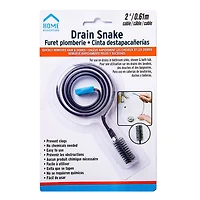 Home Essential Easy To Use Drain Snake Cable (Black)