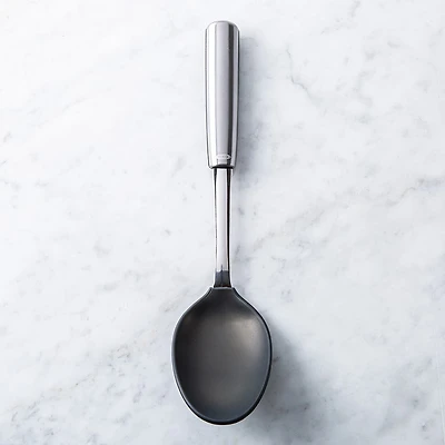 OXO Good Grips Steel Silicone Serving Spoon (Black/Stainless Steel)