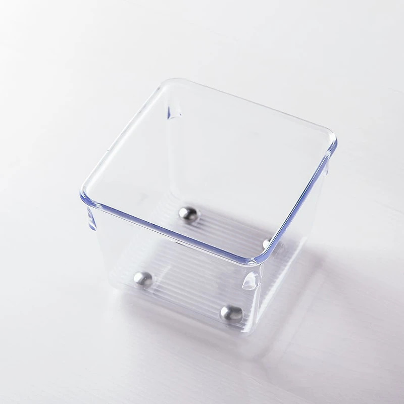 iDesign Linus Drawer Organizer Grand Bin Square 4x4"