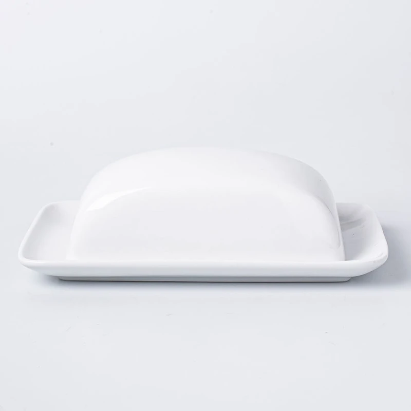 A La Carte 'Essentials' Porcelain Butter Dish (White)