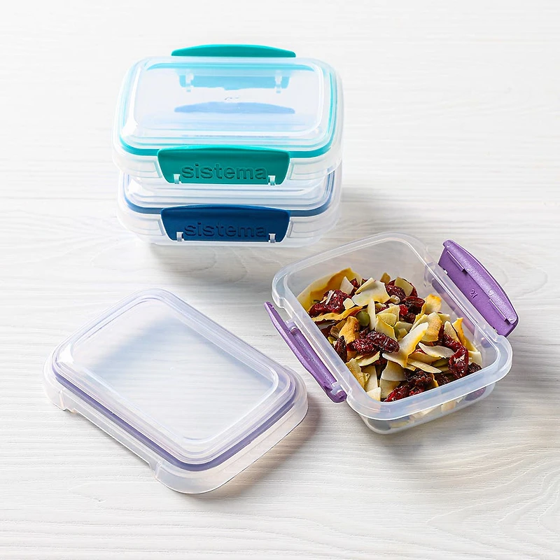 Sistema Klip It Rectangular Storage Container - S/3