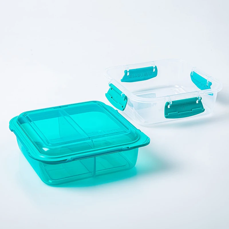 Sistema Klip It To Go Stack Lunch Container Square 1.24l