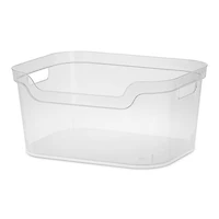 Sterilite Organize 'Large' Plastic Storage Open Bin (Clear) 14.3x11x7"