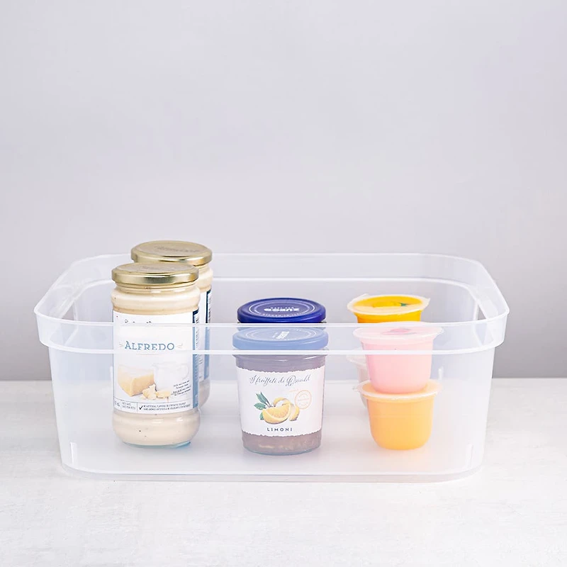 Sterilite Organize 'Short' Plastic Storage Bin (Clear) 15x12.25x5.25"