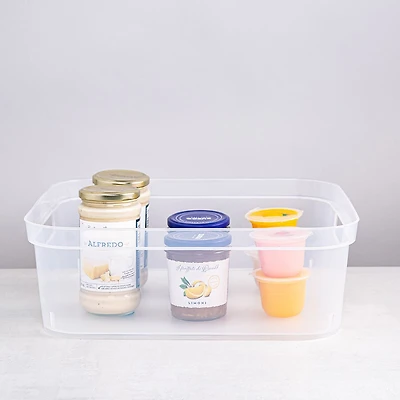 Sterilite Organize 'Short' Plastic Storage Bin (Clear) 15x12.25x5.25"