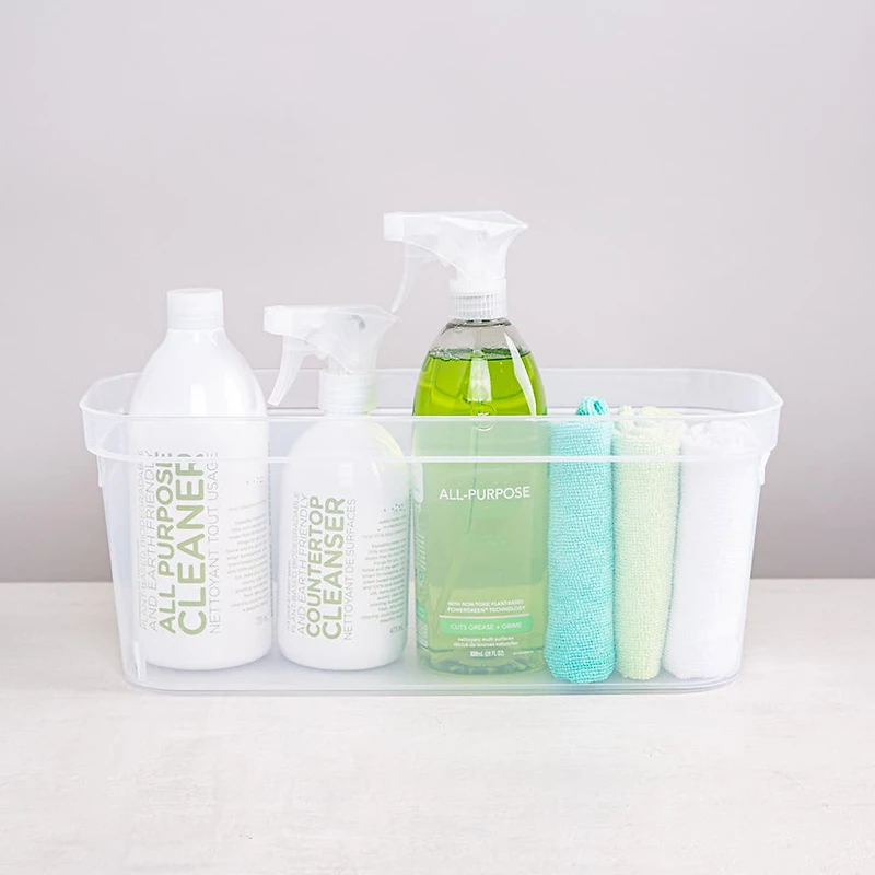 Sterilite Organize 'Narrow' Plastic Storage Bin (Clear) 15x6.25x6.25"