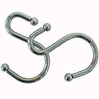 Splash S-Hook Shower Curtain Rings - Chrome
