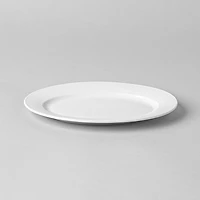 A La Carte 'Diamond' Porcelain Oval Platter 10.5" (White)