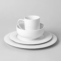 A La Carte 'Diamond' Porcelain Oval Platter 11.75" (White)