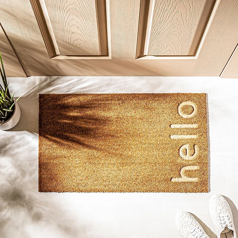 KSP Casual 'Hello Embossed' Coir Doormat