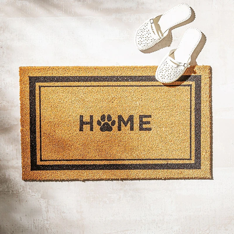 KSP Summer Coir 'Pawprint' Coir Doormat