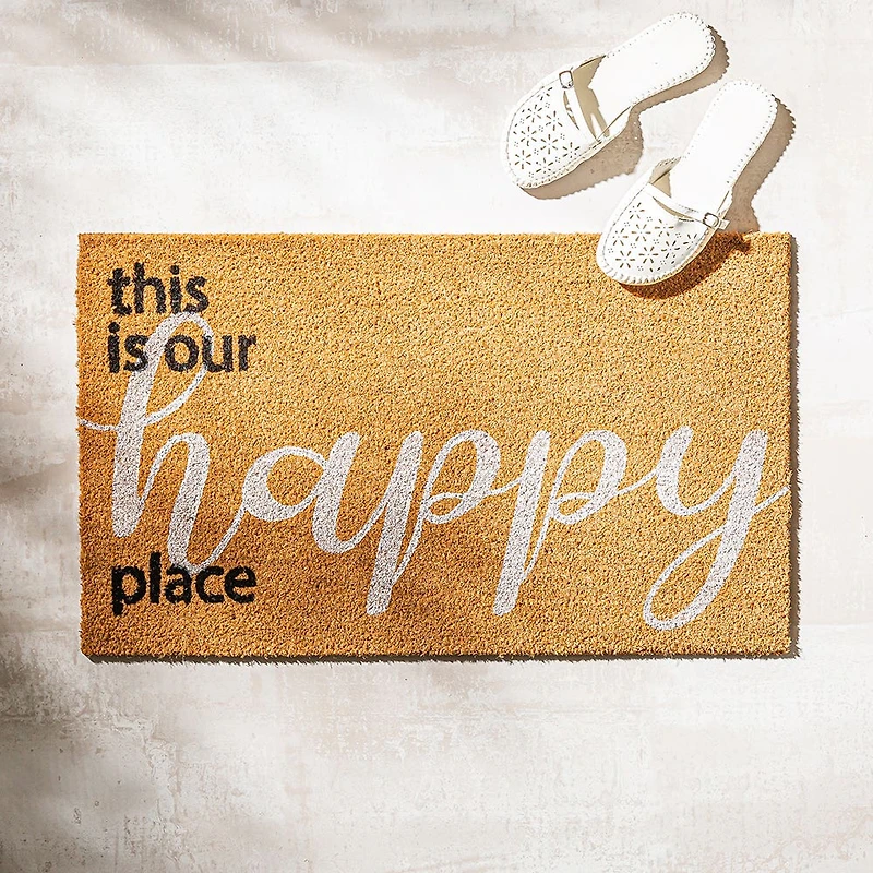 KSP Casual 'Happy Place' Coir Doormat