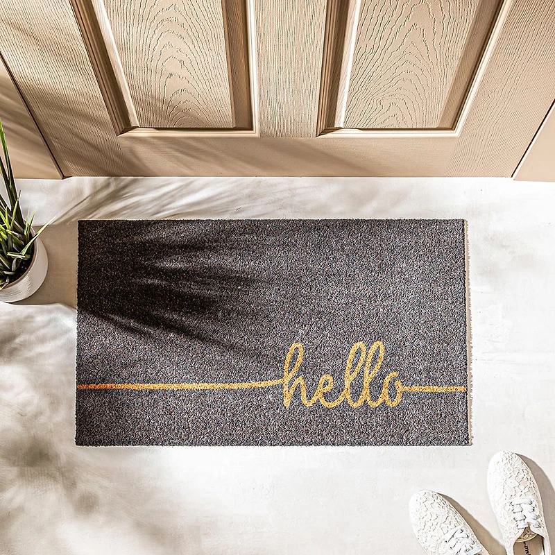 KSP Casual 'Hello Line' Coir Doormat