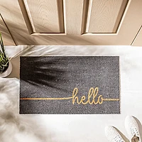 KSP Casual 'Hello Line' Coir Doormat