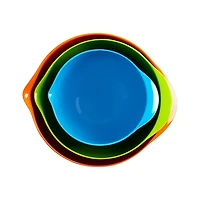 KSP Triplet Melamine Mixing Bowl - Set of 3 (Orange/Green/Blue)