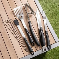 KSP Gourmet BBQ Tools with Zippered Case - Set of 10