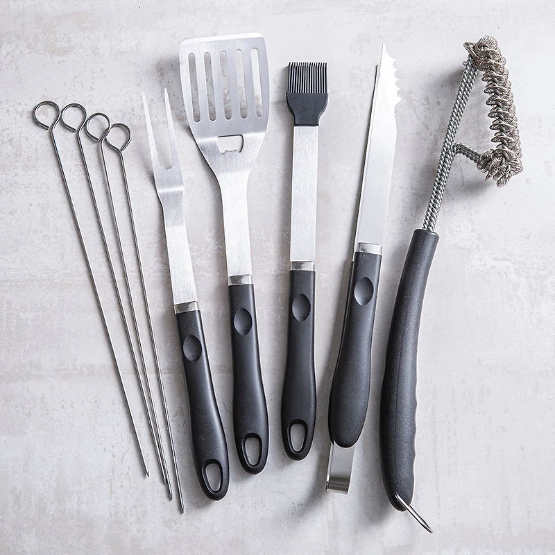 KSP Gourmet BBQ Tools with Zippered Case - Set of 10