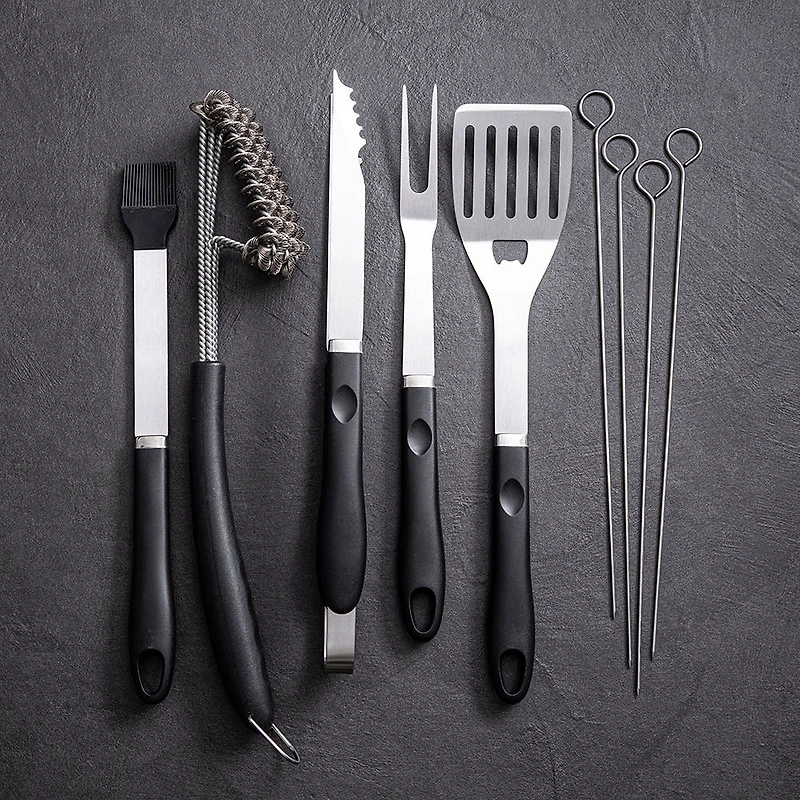 KSP Gourmet BBQ Tools with Zippered Case - Set of 10