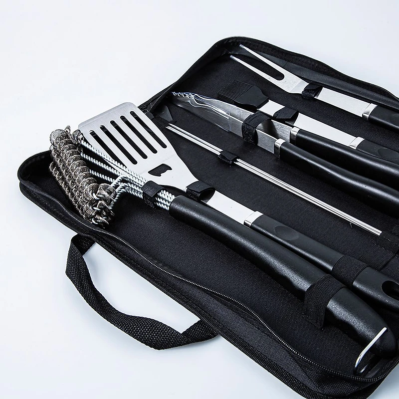 KSP Gourmet BBQ Tools with Zippered Case - Set of 10