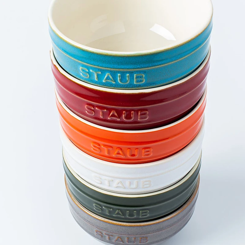 Staub Rainbow Ceramic Bowls - Set of 6 700ml