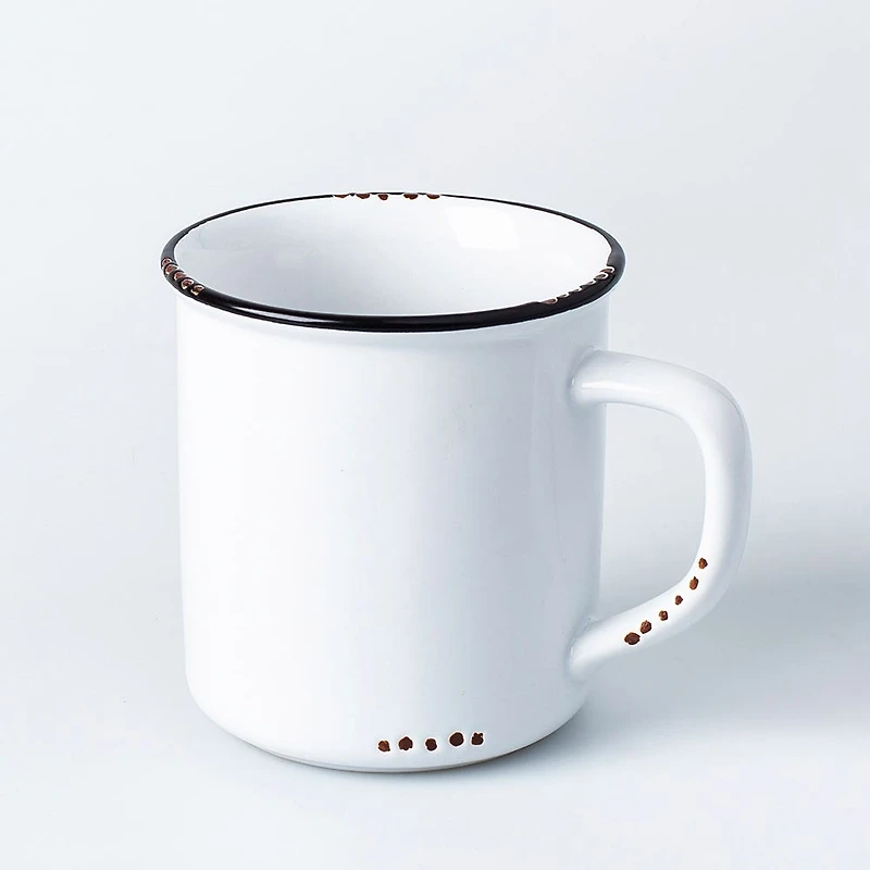 Abbott Enamel Look Stoneware Mug 14oz. (White)