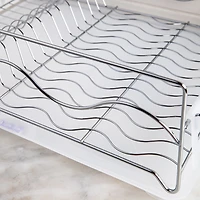 KSP Wave Dish Rack with Tray (Chrome