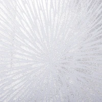 Moda At Home Polyester Fabric 'Zinnia' Shower Curtain (Silver/White)