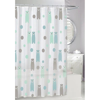 Moda At Home Peva 'Happy Bears' Shower Curtain 70x72"