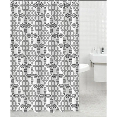 Moda At Home Peva 'Lucky' Shower Curtain (Black/Frost)