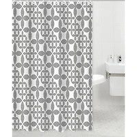Moda At Home Peva 'Lucky' Shower Curtain (Black/Frost)