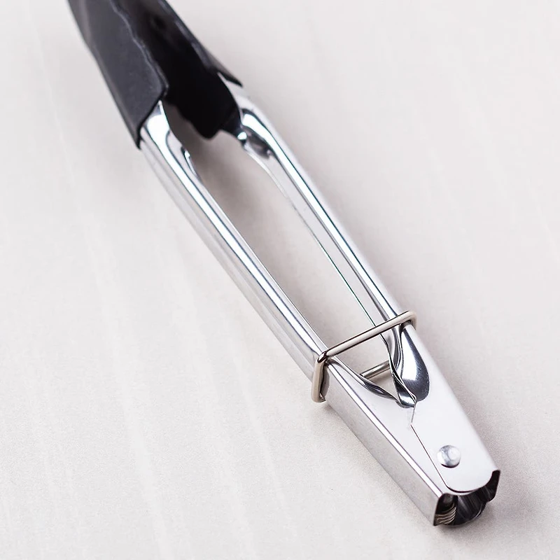 Luciano Gourmet Locking Tongs with Silicone Head (7")