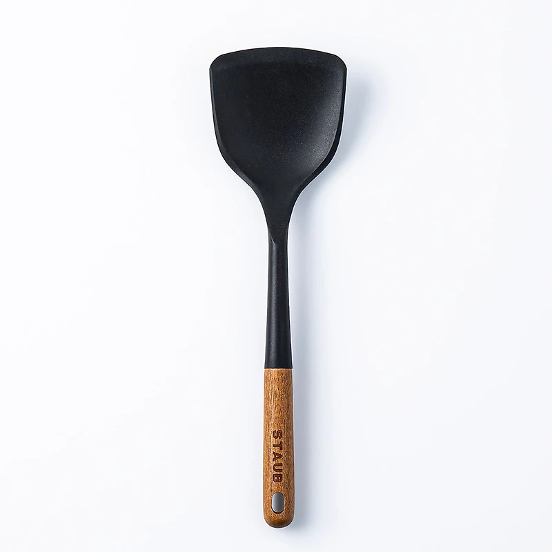 Staub Prep Simple Silicone Wok Solid Turner (Black)