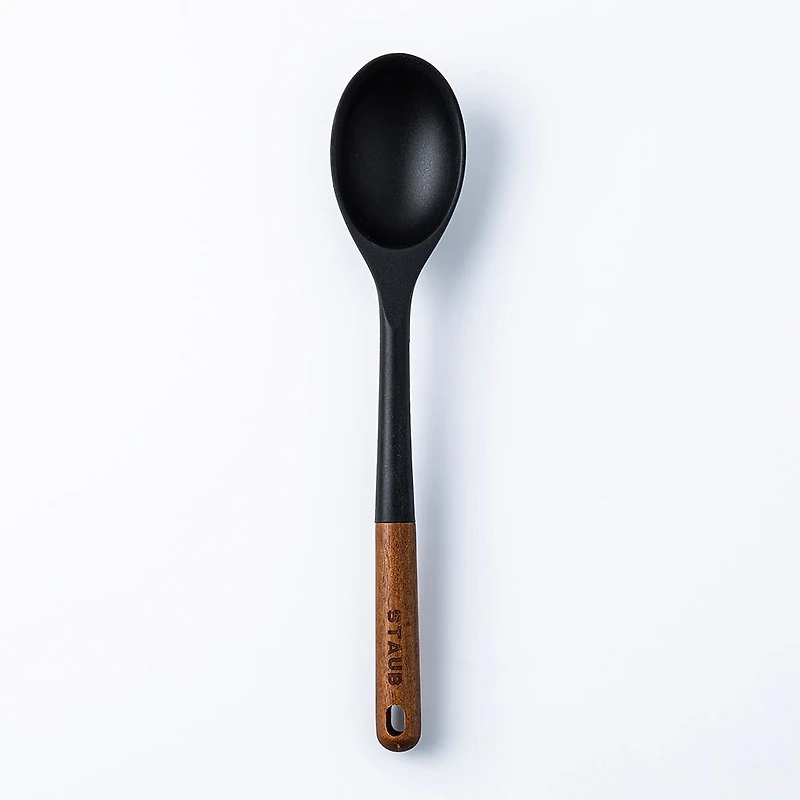 Staub Prep Simple Silicone Solid Spoon (Black)
