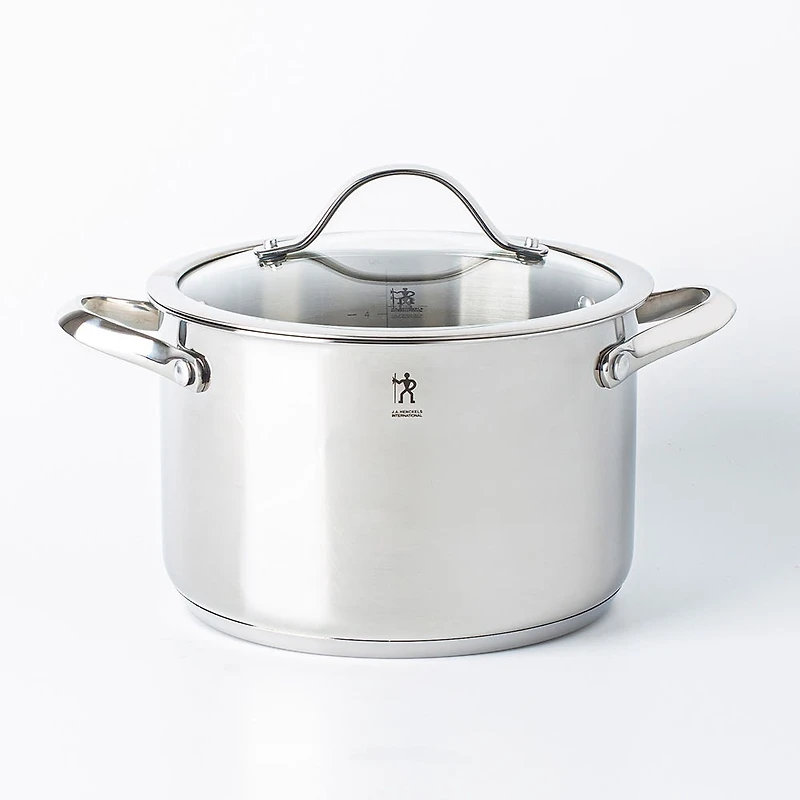 Henckels Aragon Cookware Combo Stackable - S/6 (Stainless Steel)